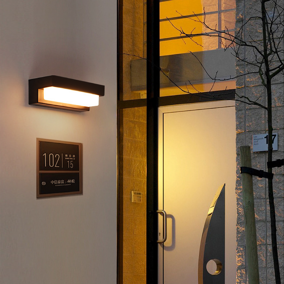 Lampe Murale Solaire pour Extérieur - Design Contemporain et Écologique