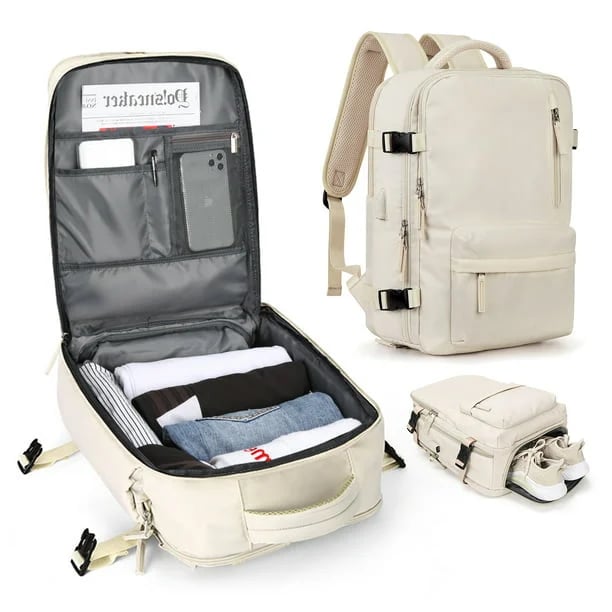 Sac à Dos de Voyage pour Femmes - Élégant et Pratique avec Port USB