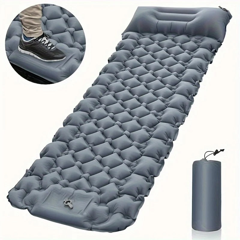 Matelas de Camping Gonflable - Confort Léger et Portable en Voyage