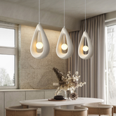 Lampe Suspendue Ovale Japandi - Ambiance Chic et Contemporaine