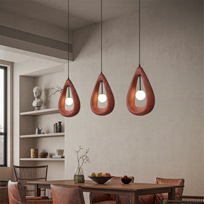 Lampe Suspendue Ovale Japandi - Ambiance Chic et Contemporaine