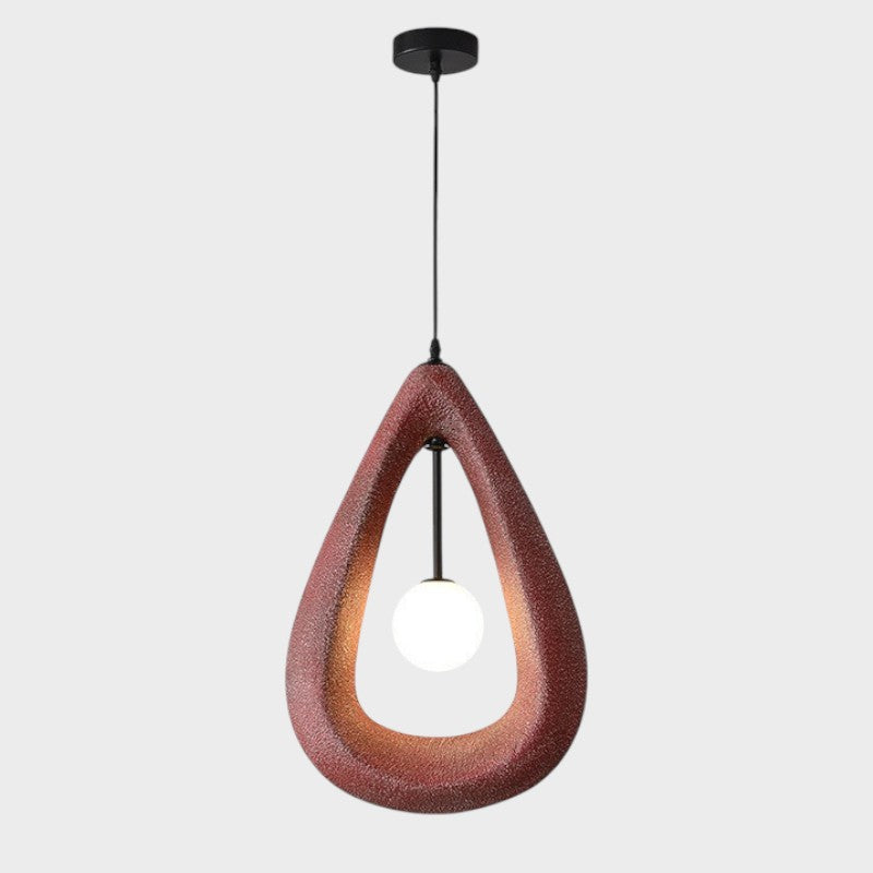 Lampe Suspendue Ovale Japandi - Ambiance Chic et Contemporaine