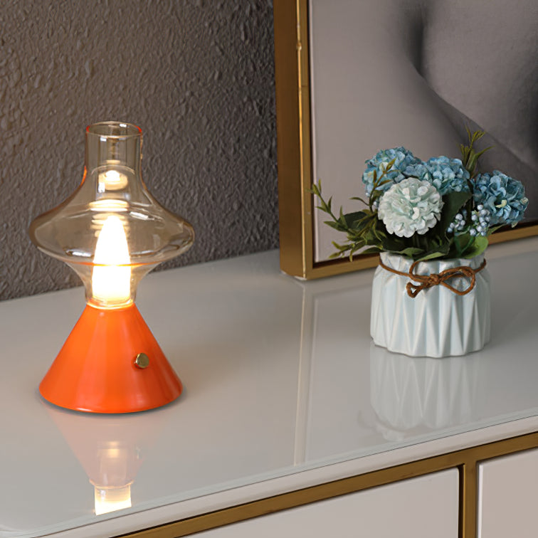 Lampe de Table Vintage Rechargeable - Charme Rétro et Fonctionnalité Pratique