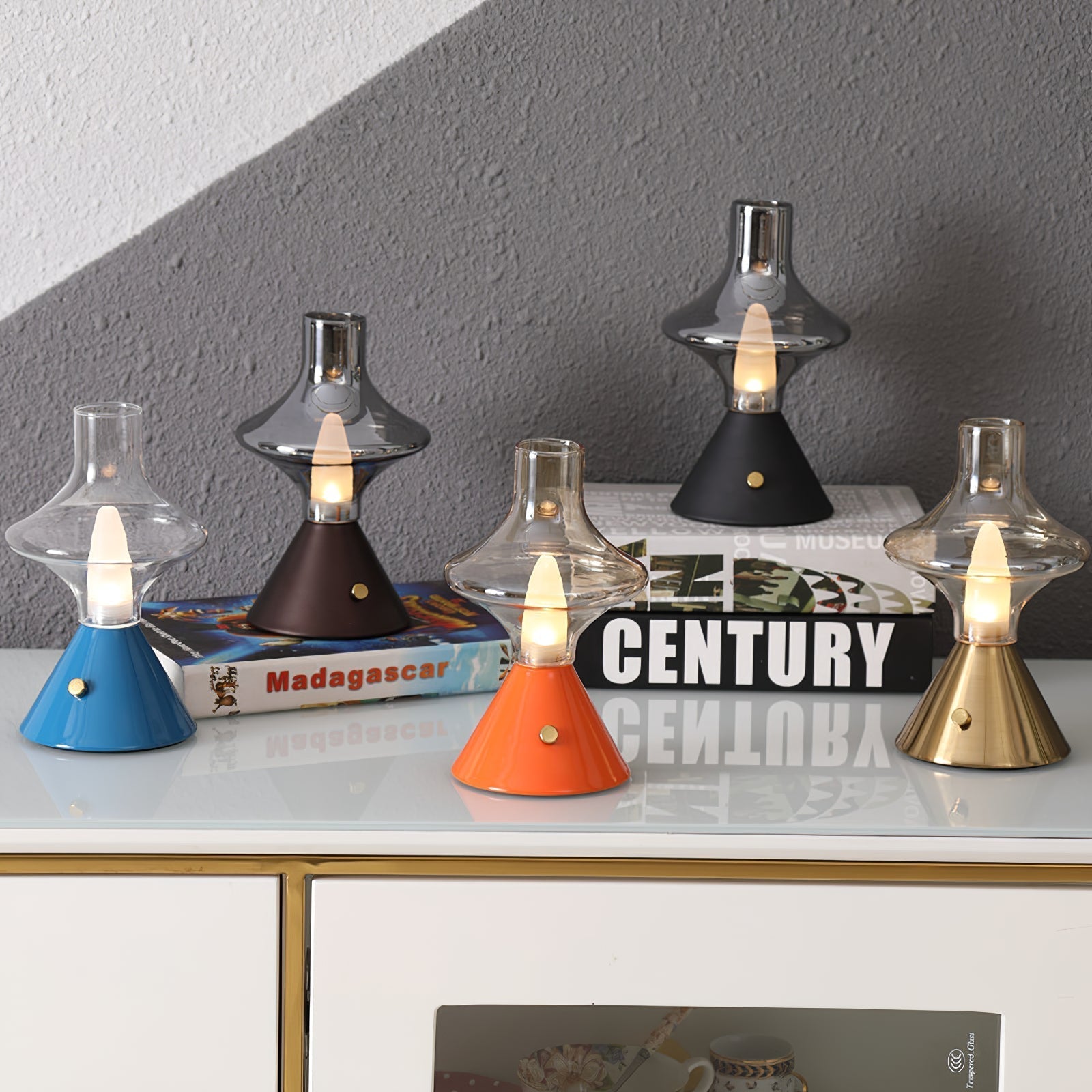 Lampe de Table Vintage Rechargeable - Charme Rétro et Fonctionnalité Pratique