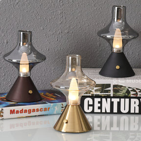 Lampe de Table Vintage Rechargeable - Charme Rétro et Fonctionnalité Pratique