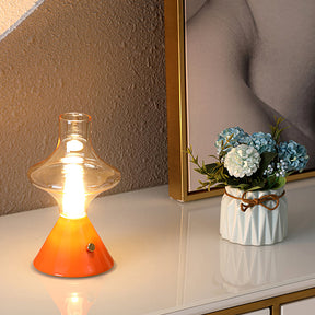 Lampe de Table Vintage Rechargeable - Charme Rétro et Fonctionnalité Pratique