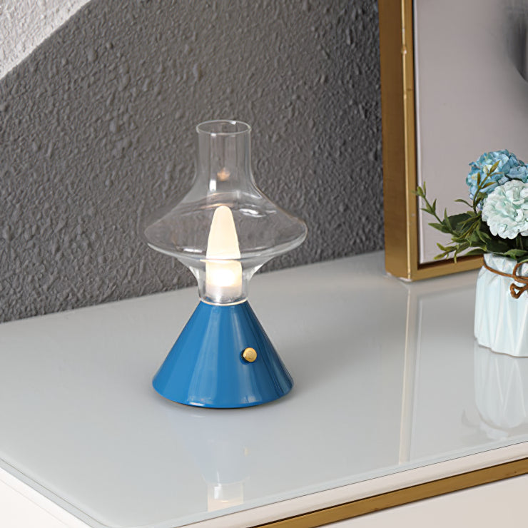 Lampe de Table Vintage Rechargeable - Charme Rétro et Fonctionnalité Pratique