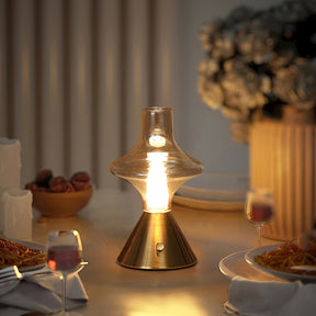 Lampe de Table Vintage Rechargeable - Charme Rétro et Fonctionnalité Pratique