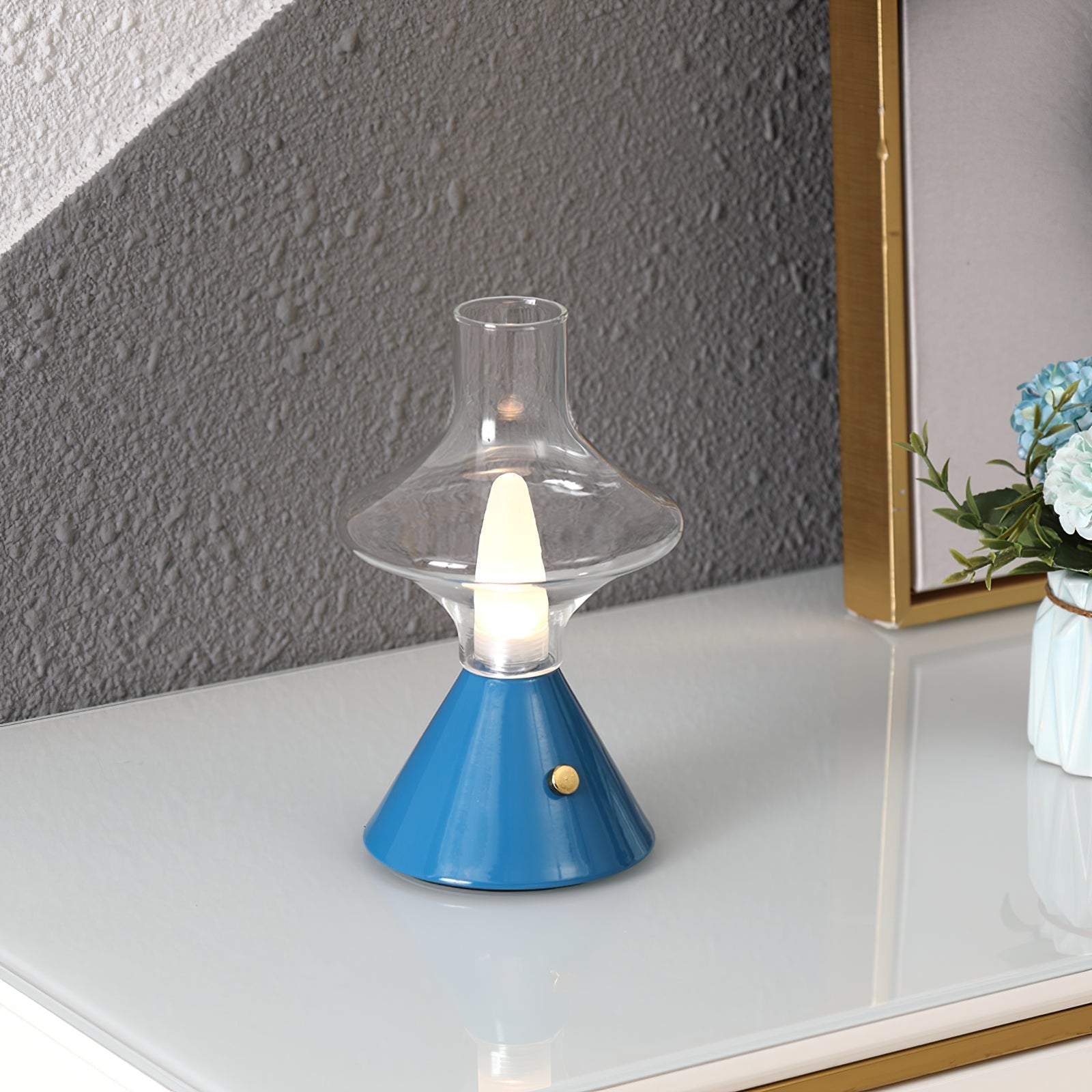 Lampe de Table Vintage Rechargeable - Charme Rétro et Fonctionnalité Pratique