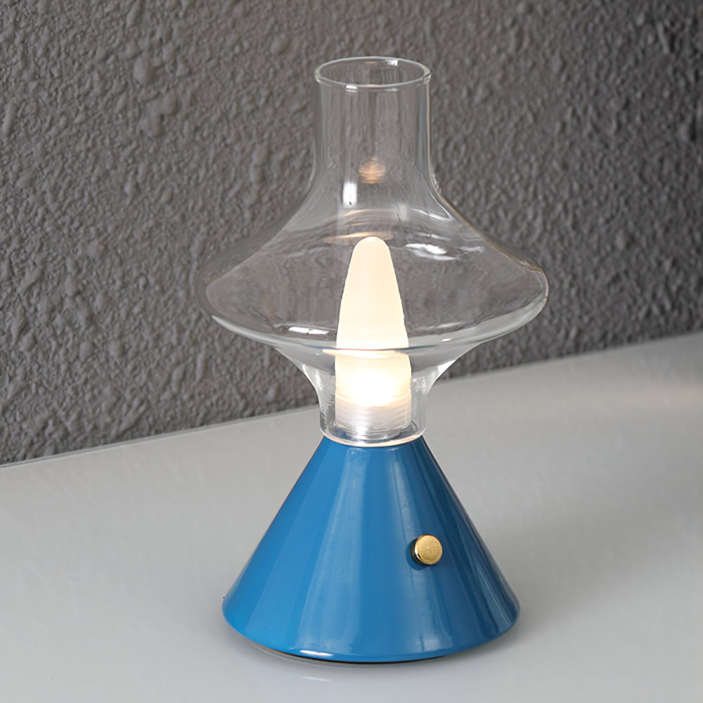Lampe de Table Vintage Rechargeable - Charme Rétro et Fonctionnalité Pratique