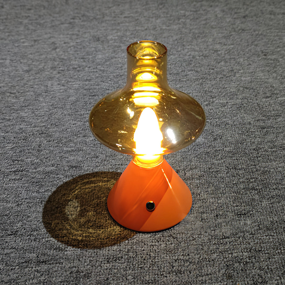 Lampe de Table Vintage Rechargeable - Charme Rétro et Fonctionnalité Pratique