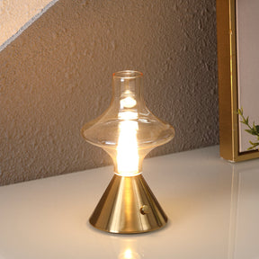 Lampe de Table Vintage Rechargeable - Charme Rétro et Fonctionnalité Pratique