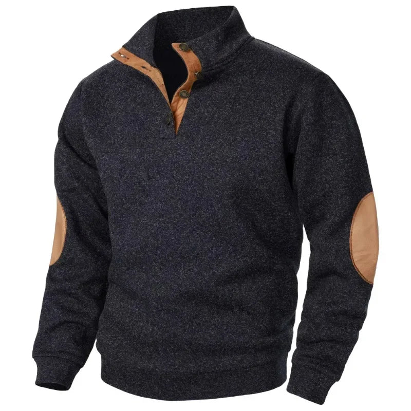 Pull Col en V pour Hommes - Confort et Style pour Activités de Plein Air