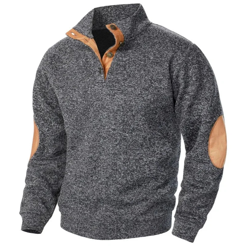 Pull Col en V pour Hommes - Confort et Style pour Activités de Plein Air