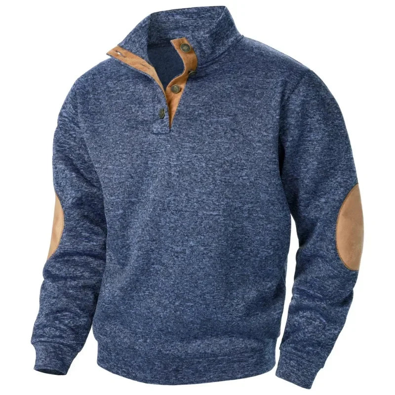Pull Col en V pour Hommes - Confort et Style pour Activités de Plein Air