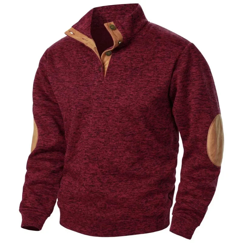 Pull Col en V pour Hommes - Confort et Style pour Activités de Plein Air