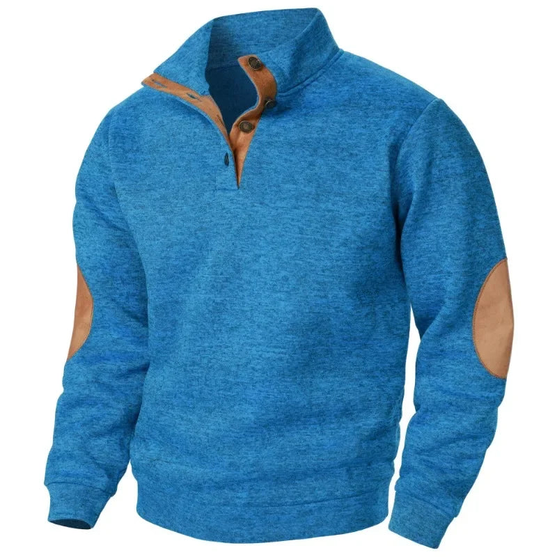 Pull Col en V pour Hommes - Confort et Style pour Activités de Plein Air