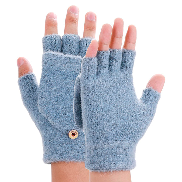 Gants Chauffants Électriques sans Doigts - Chaleur Rapide et Confortable en Hiver