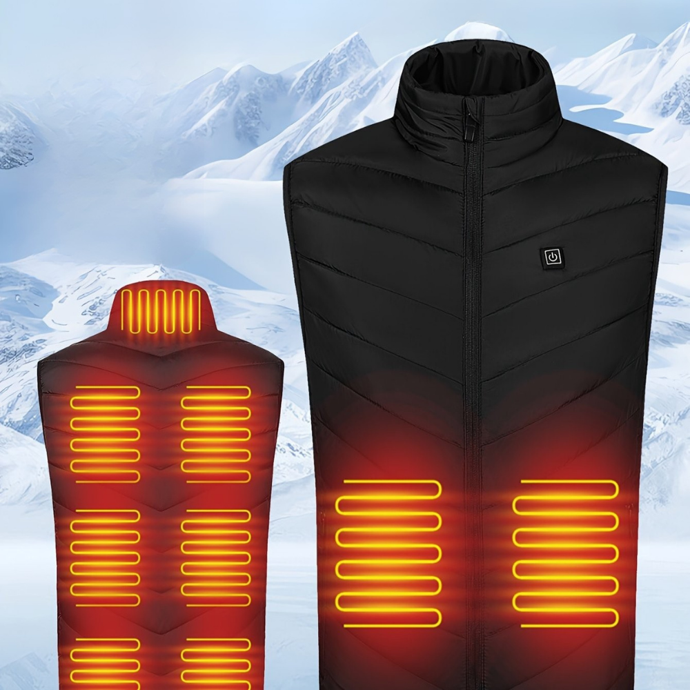 Gilet Chauffant Électrique pour Homme - Léger, Rechargeable et Confortable