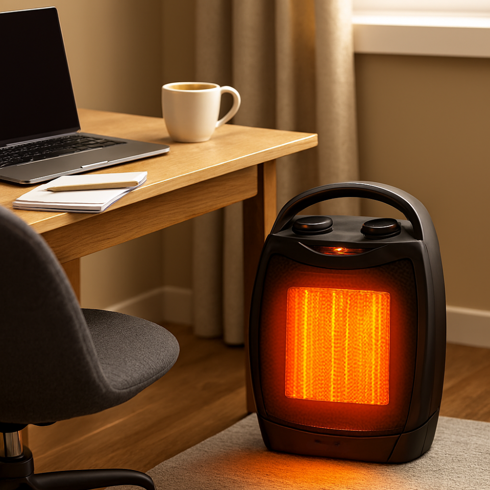 Radiateur Électrique Portable Céramique - Chauffage Rapide et Silencieux avec Télécommande