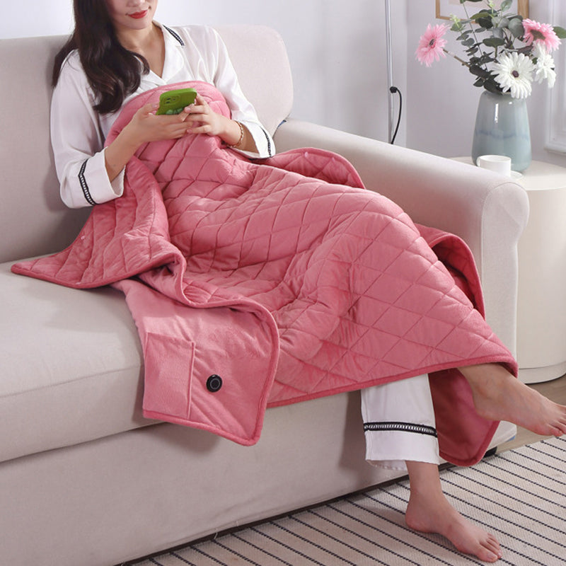 Couverture Chauffante USB - Chaleur Ajustable et Lavable en Machine