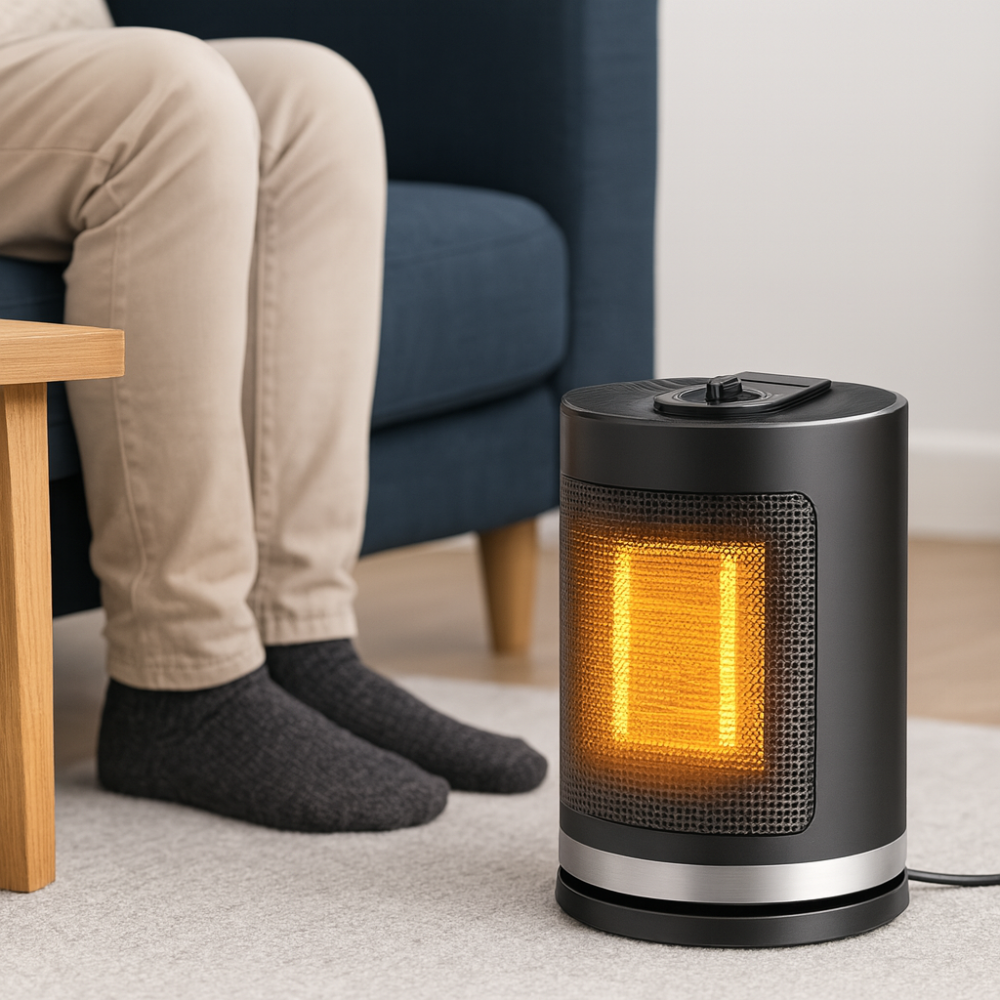 Chauffage d'Espace Électrique Portable - Chaleur Rapide et Confortable à Domicile