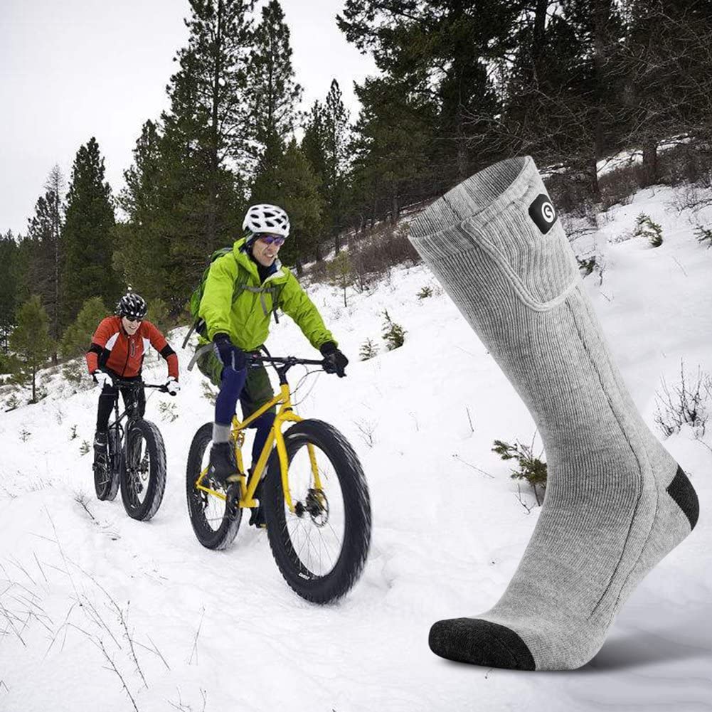 Chaussettes Chauffantes Rechargeables - Confort et Chaleur pour Activités d'Hiver