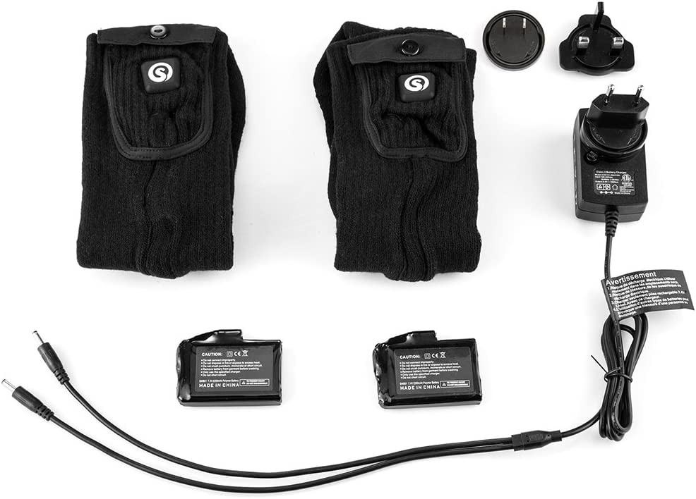 Chaussettes Chauffantes Rechargeables - Confort et Chaleur pour Activités d'Hiver