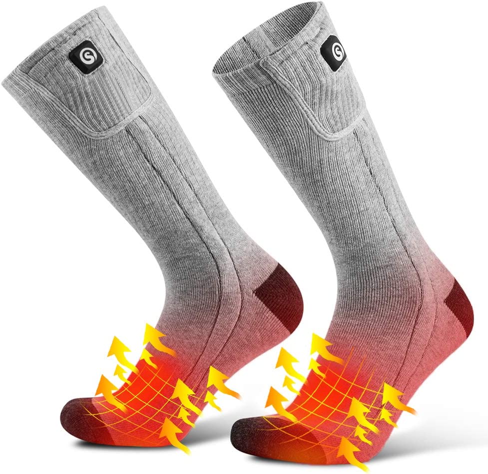 Chaussettes Chauffantes Rechargeables - Confort et Chaleur pour Activités d'Hiver