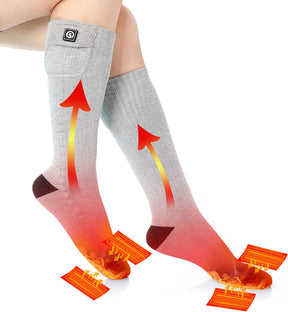 Chaussettes Chauffantes Rechargeables - Confort et Chaleur pour Activités d'Hiver