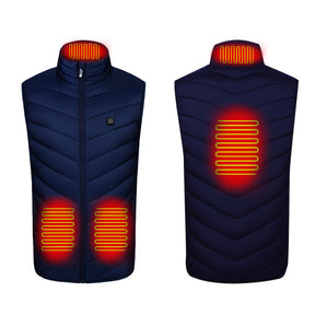 Gilet Chauffant Électrique pour Hommes - Confort Optimal et Ajustable en Hiver