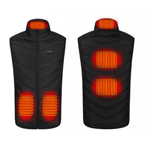 Gilet Chauffant Électrique pour Hommes - Confort Optimal et Ajustable en Hiver