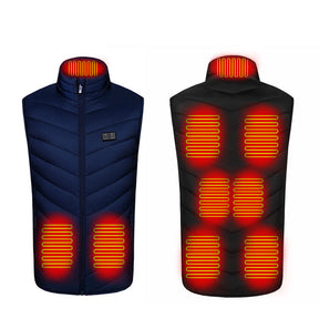 Gilet Chauffant Électrique pour Hommes - Confort Optimal et Ajustable en Hiver