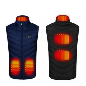 Gilet Chauffant Électrique pour Hommes - Confort Optimal et Ajustable en Hiver