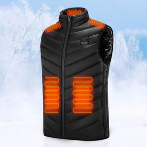 Gilet Chauffant Électrique pour Hommes - Confort Optimal et Ajustable en Hiver