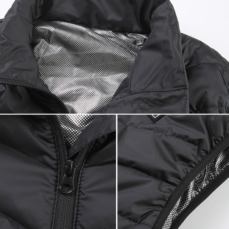 Gilet Chauffant Électrique pour Hommes - Confort Optimal et Ajustable en Hiver
