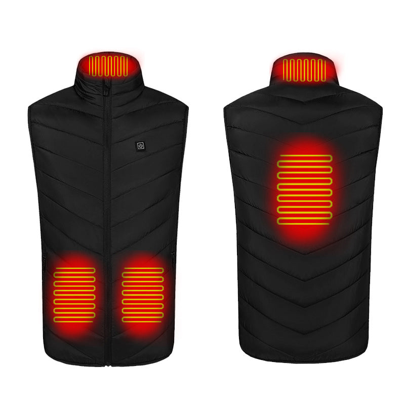 Gilet Chauffant Électrique pour Hommes - Confort Optimal et Ajustable en Hiver