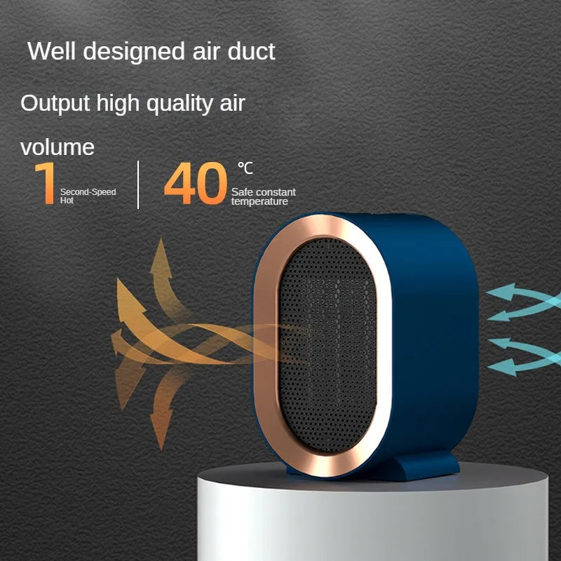 Chauffage Électrique à Ventilateur - Chaleur Rapide et Silencieuse pour Bureau