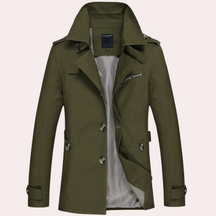 Manteau Trench pour Hommes - Élégance Classique et Confort Automnal