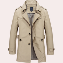 Manteau Trench pour Hommes - Élégance Classique et Confort Automnal