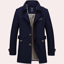 Manteau Trench pour Hommes - Élégance Classique et Confort Automnal