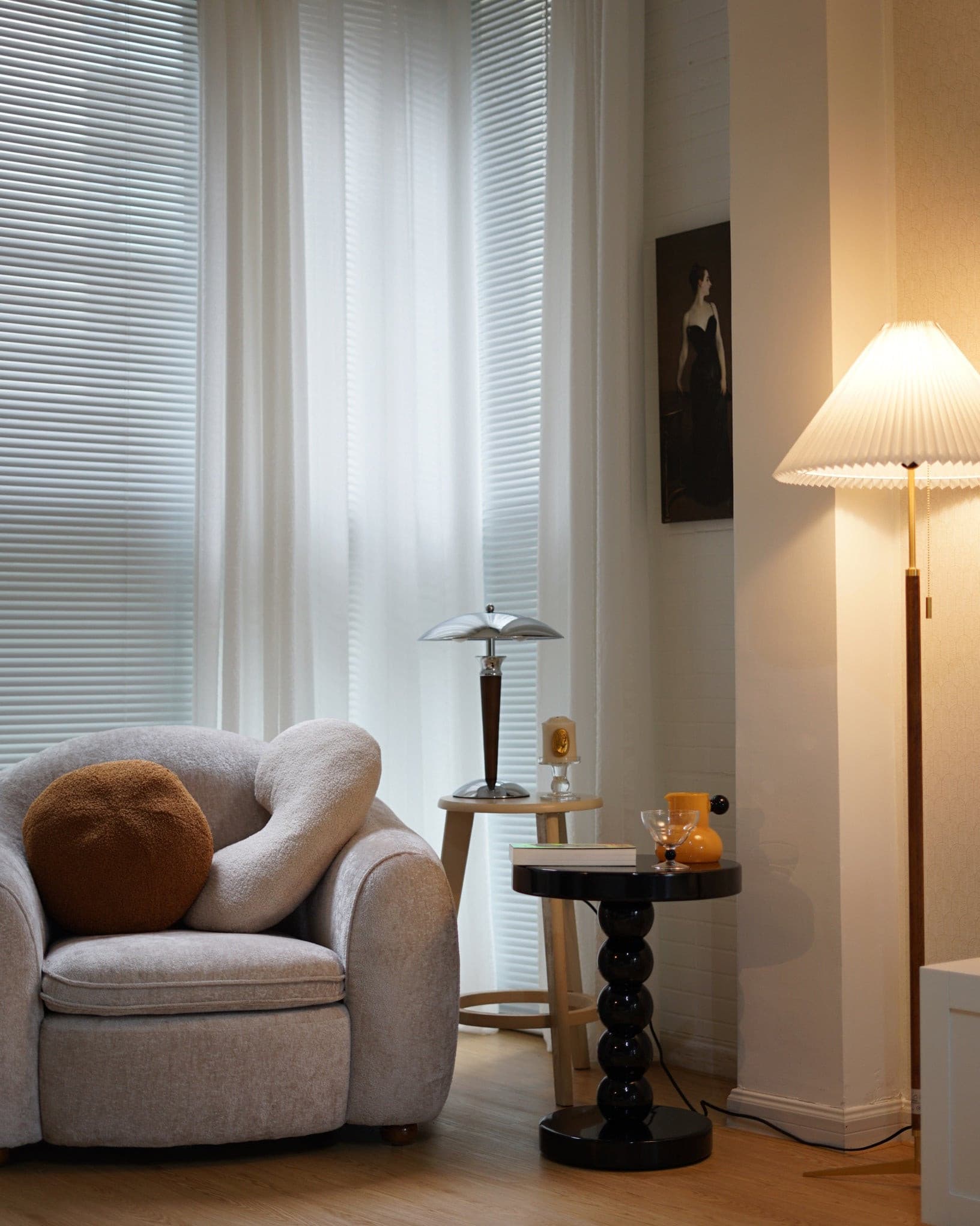 Lampe de Table Scandinave Pastel - Design Élégant et Atmosphère Cosy
