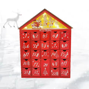 Calendrier de l'Avent en Bois - Compte à Rebours Éclairé jusqu'à Noël