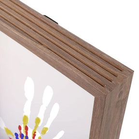 Cadre à Souvenirs Bébé en Bois | Empreintes en Argile Non Toxique