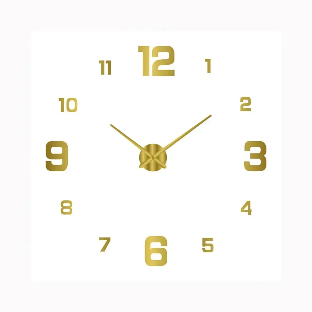 Horloge Murale Numérique Élégante - Fonctionnement Silencieux et Design Raffiné