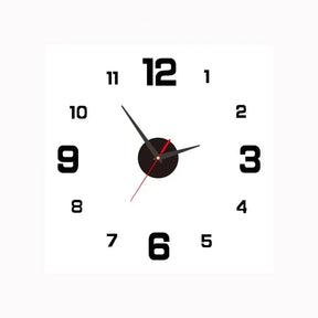 Horloge Murale Numérique Élégante - Fonctionnement Silencieux et Design Raffiné