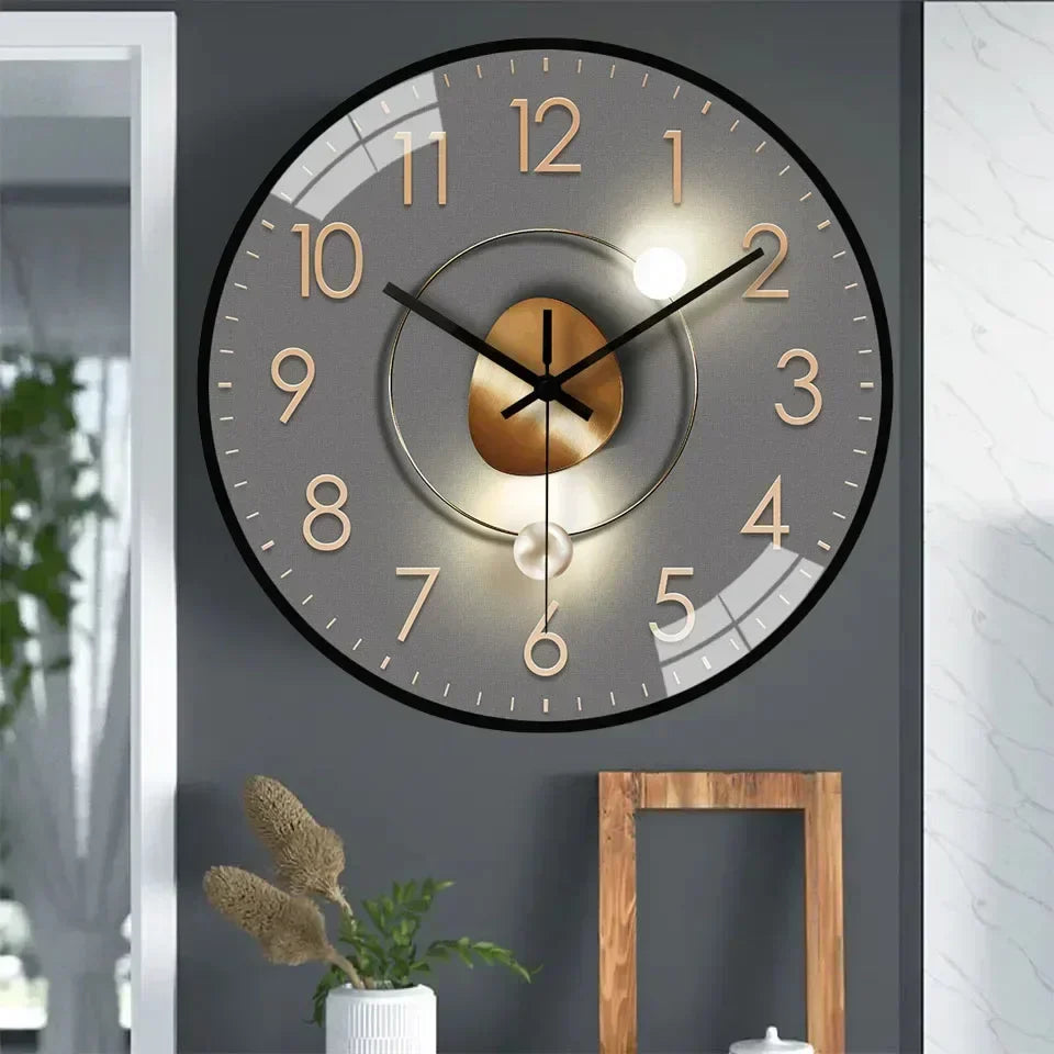 Horloge Murale Numérique Élégante - Fonctionnement Silencieux et Design Raffiné