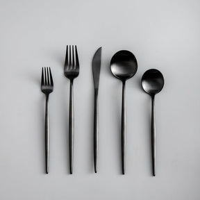 Couverts en Acier Inoxydable Minimalistes - Ensemble Élégant de 20 Pièces