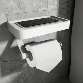 Support Mural Papier Toilette avec Étagère - Installation Facile et Élégante