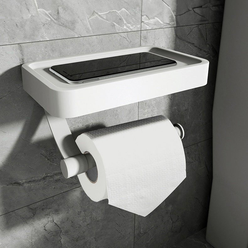 Support Mural Papier Toilette avec Étagère - Installation Facile et Élégante